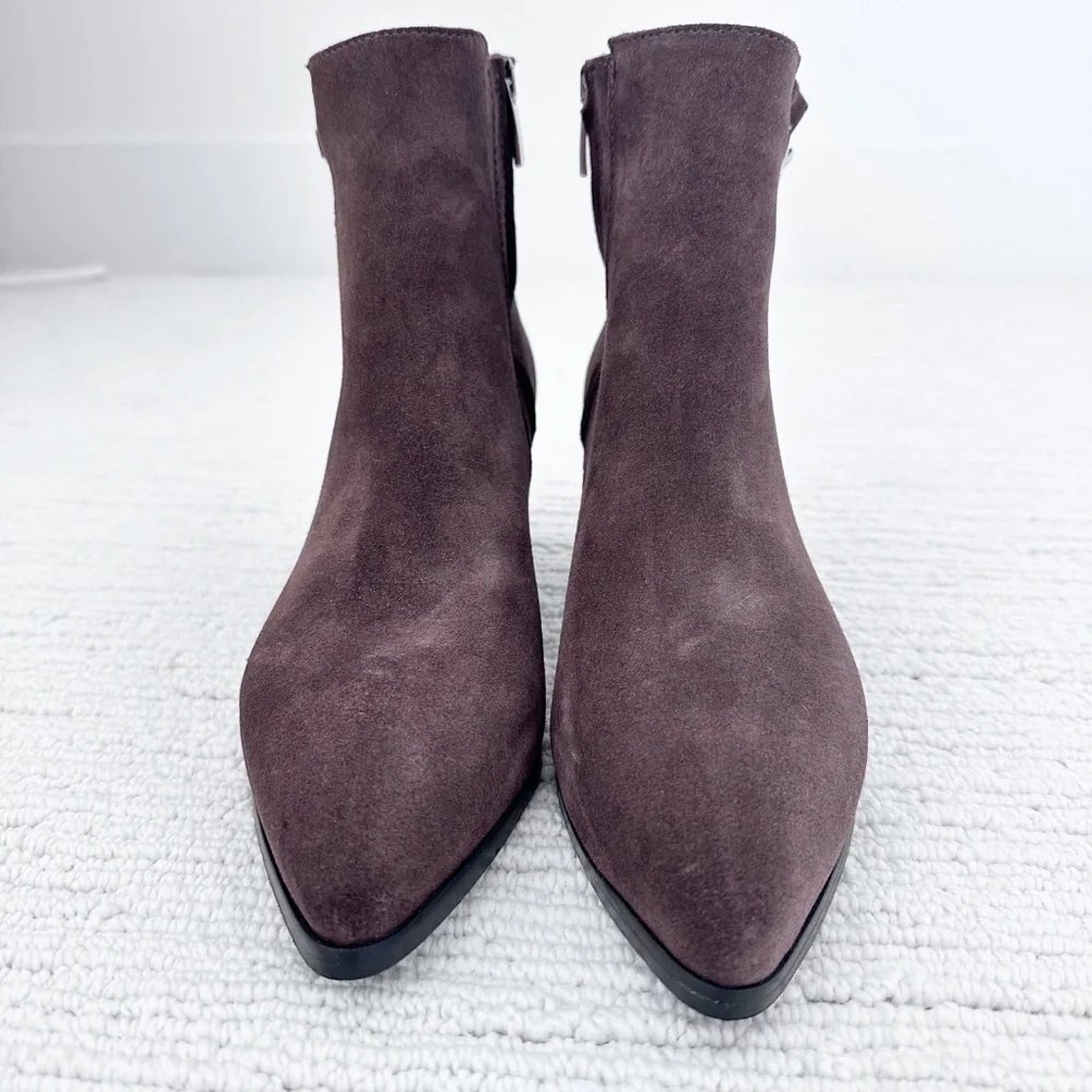 LA CANADIENNE NWOB Andrea Women’s 8.5 Chocolate Brown Boots Suede Autumnal Corp